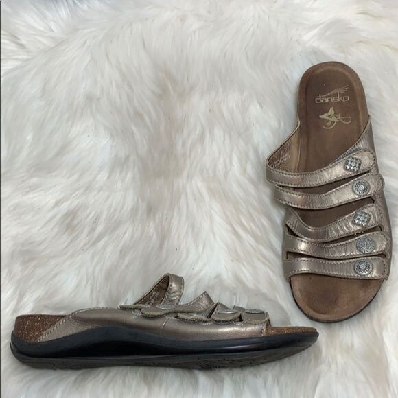 Dansko Janie Strappy Pewter Sandal Size 41/10.5-11 - Picture 1 of 6